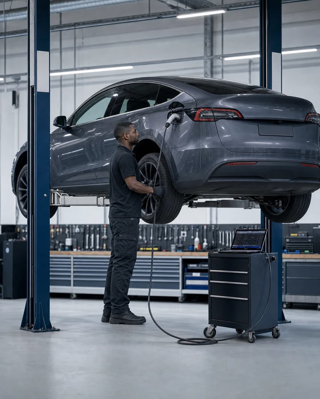 EV maintenance and charging bay
